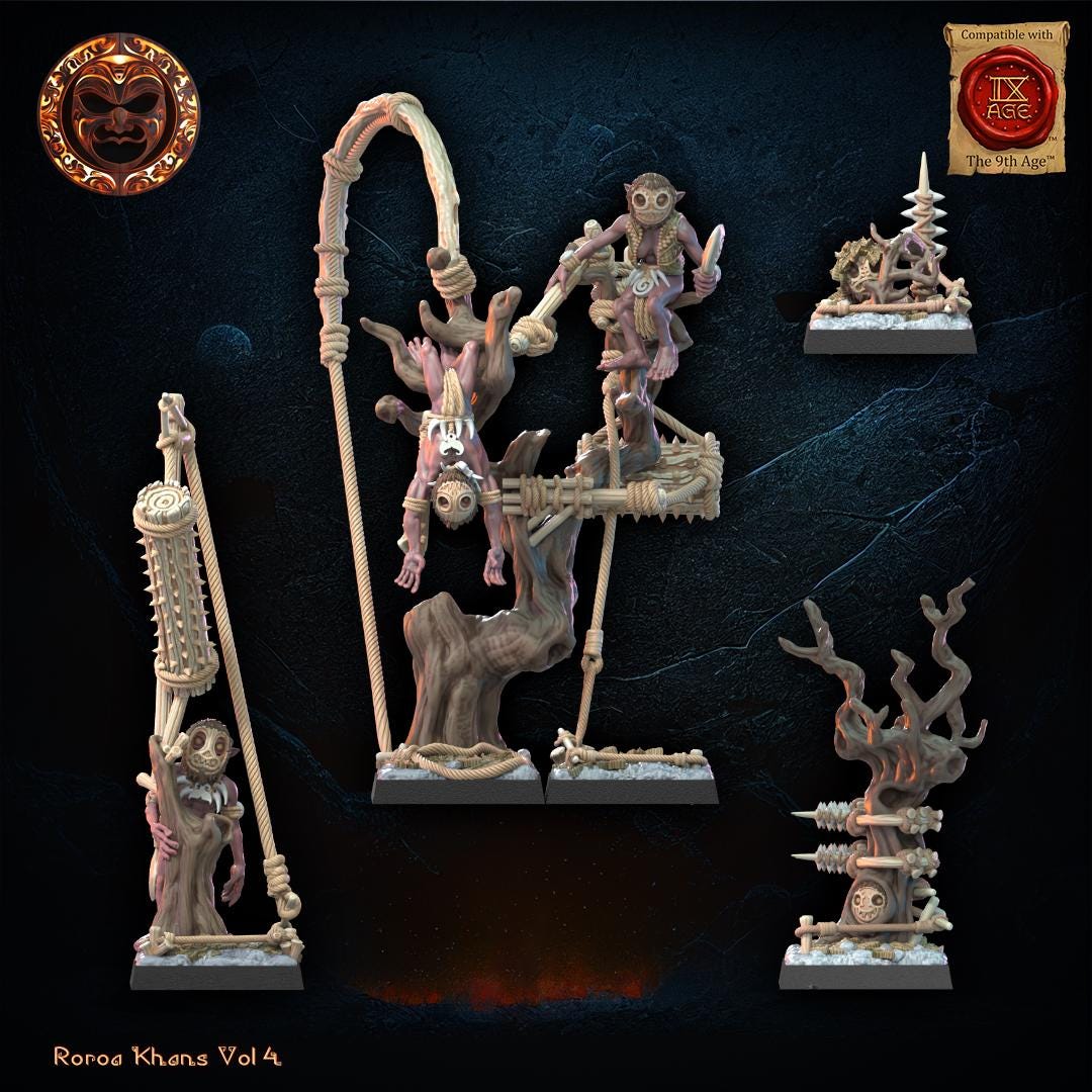 Roroa Khans - Yarablin Trapper Unit by Lost Kingdom Miniatures