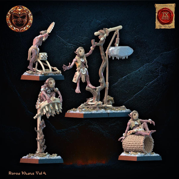 Roroa Khans - Yarablin Trapper Unit by Lost Kingdom Miniatures