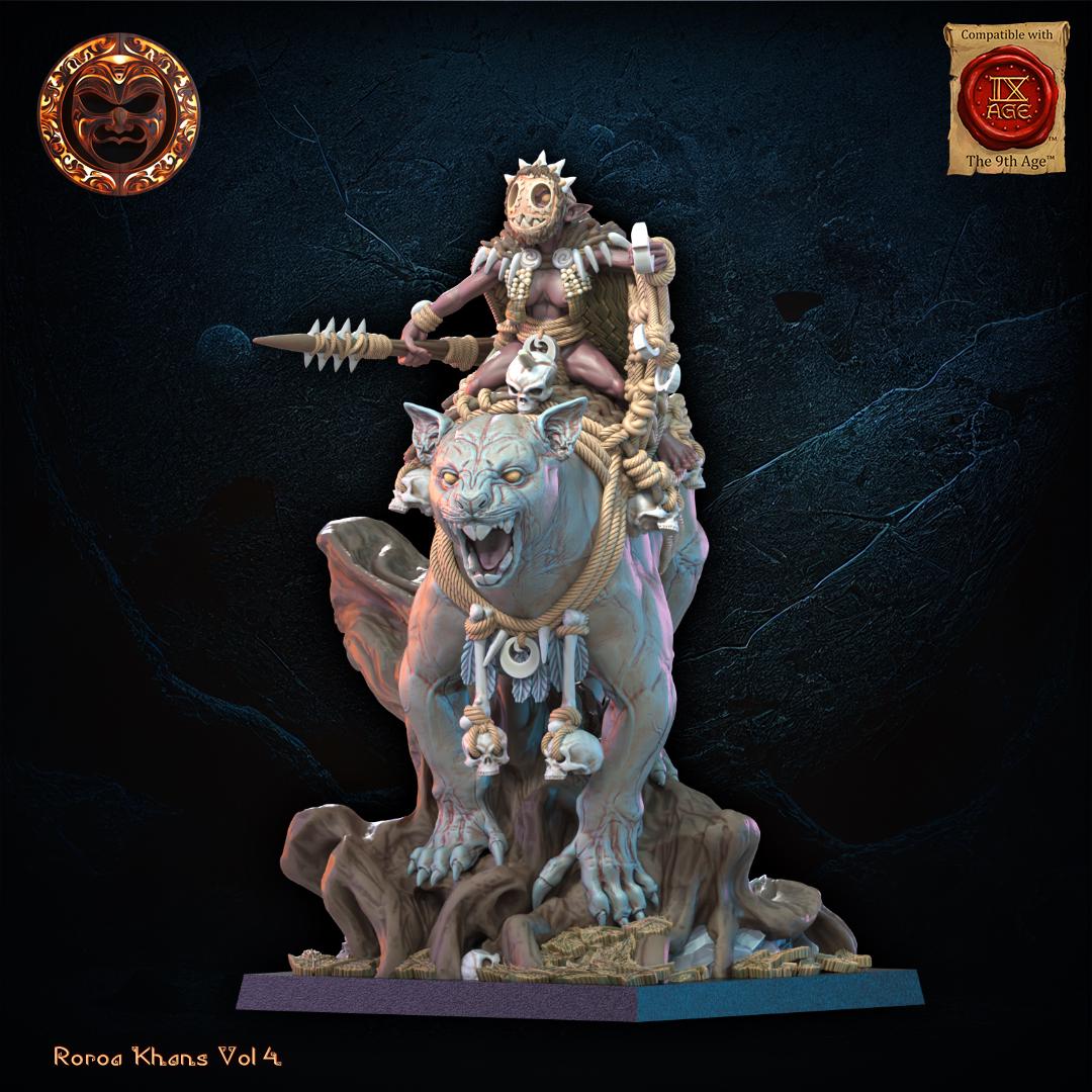 Roroa Khans - Yarablin Trapper Heroine by Lost Kingdom Miniatures