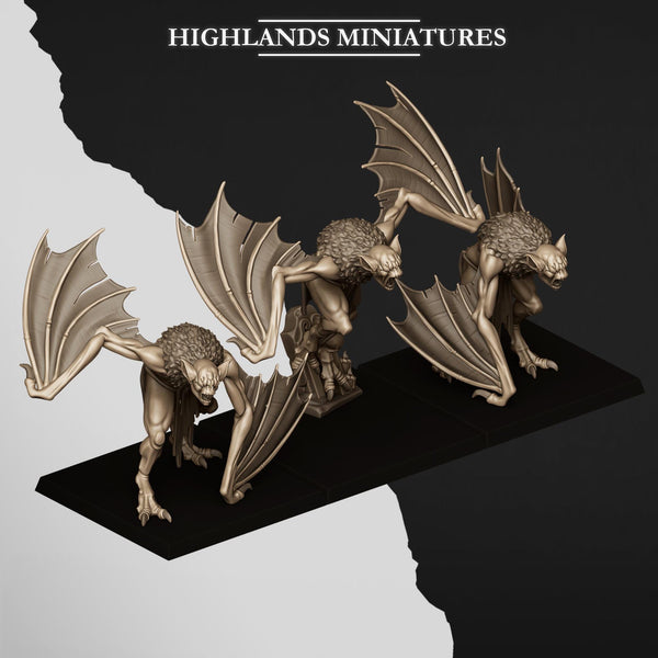 Spectres of Transilvanya - Crypt Bats by Highlands Miniatures
