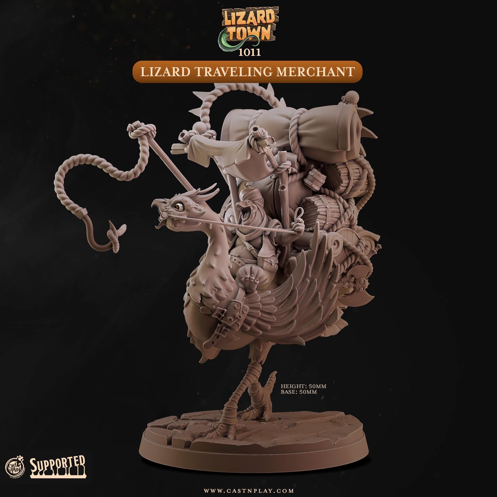 Lizard Traveling Merchant by Cast N Play (Lizard Town)