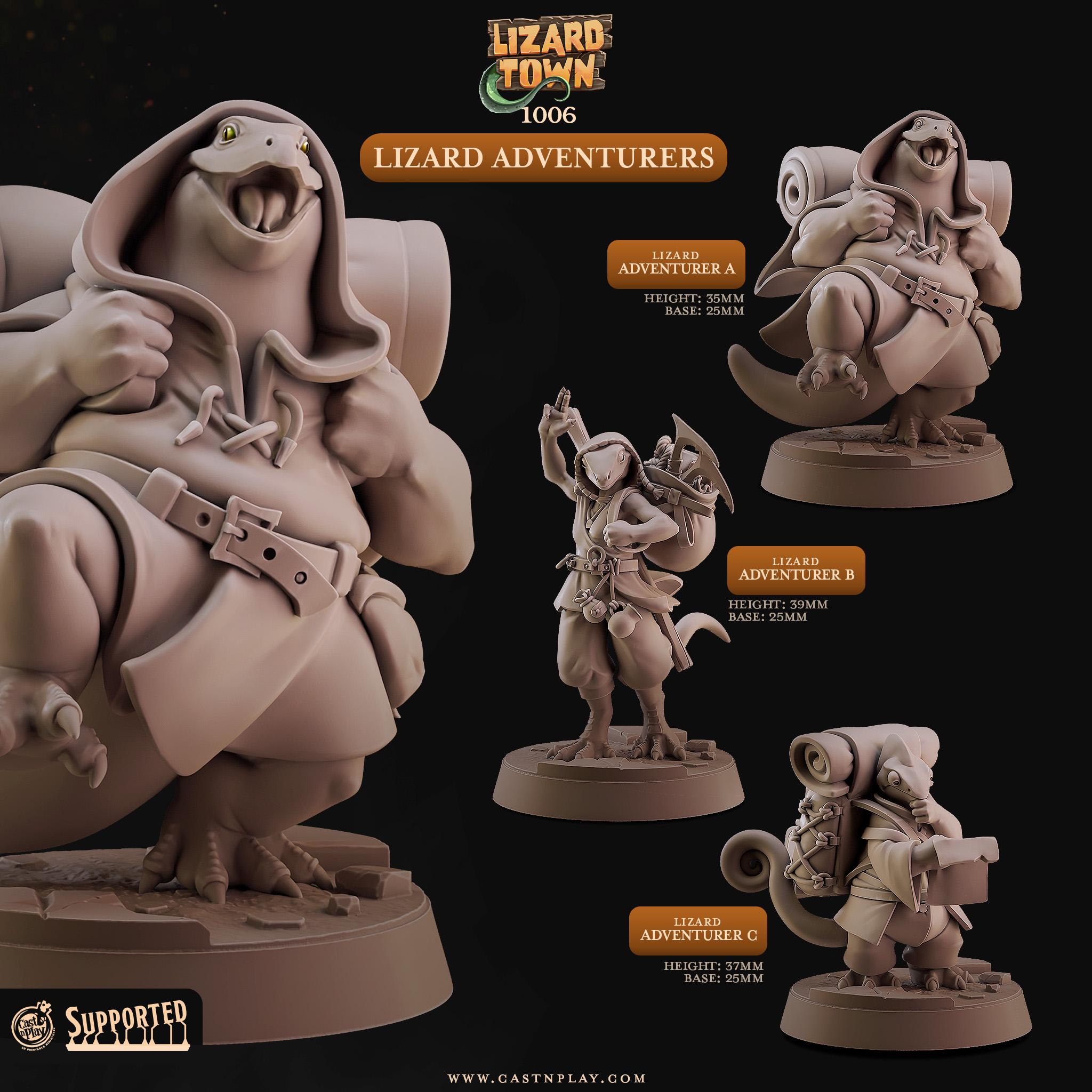 Lizard Adventurers by Cast N Play (Lizard Town)