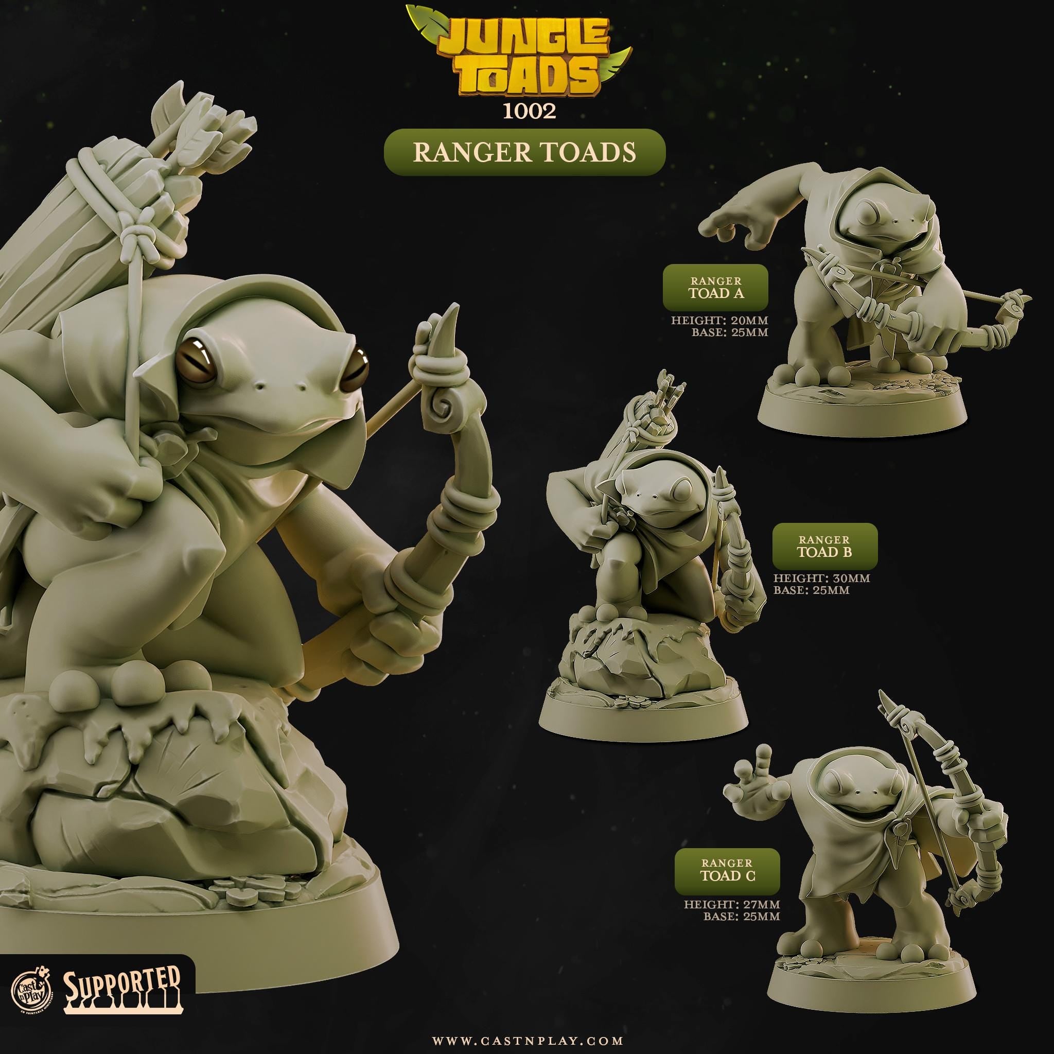 Ranger toads by Cast N Play (Jungle Toads)
