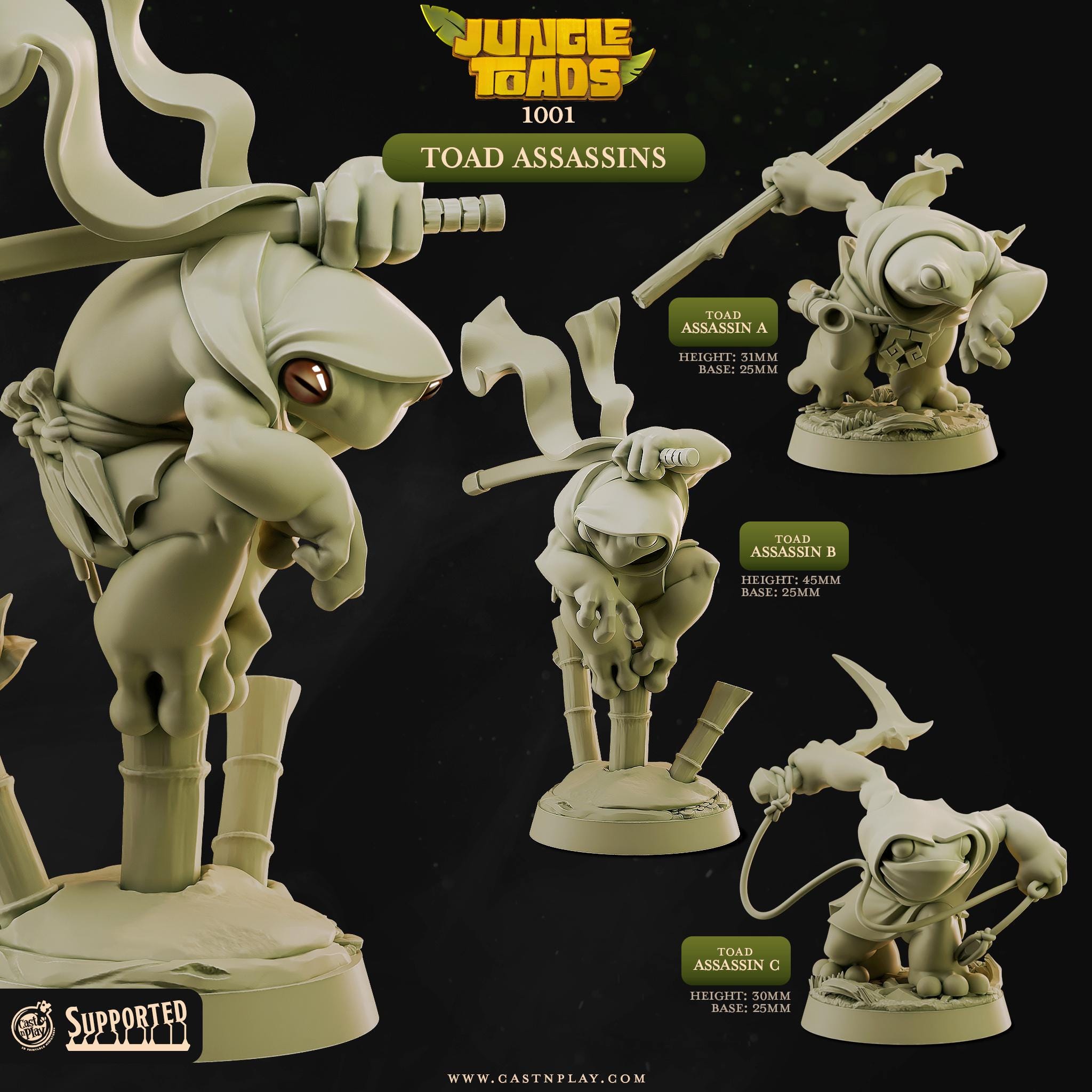 Toad Assassins by Cast N Play (Jungle Toads)