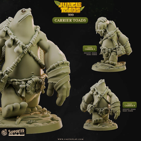 Carrier Toads by Cast N Play (Jungle Toads)