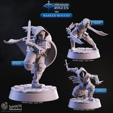 Masked Rogues by Cast N Play (Nightdagger Rogues)