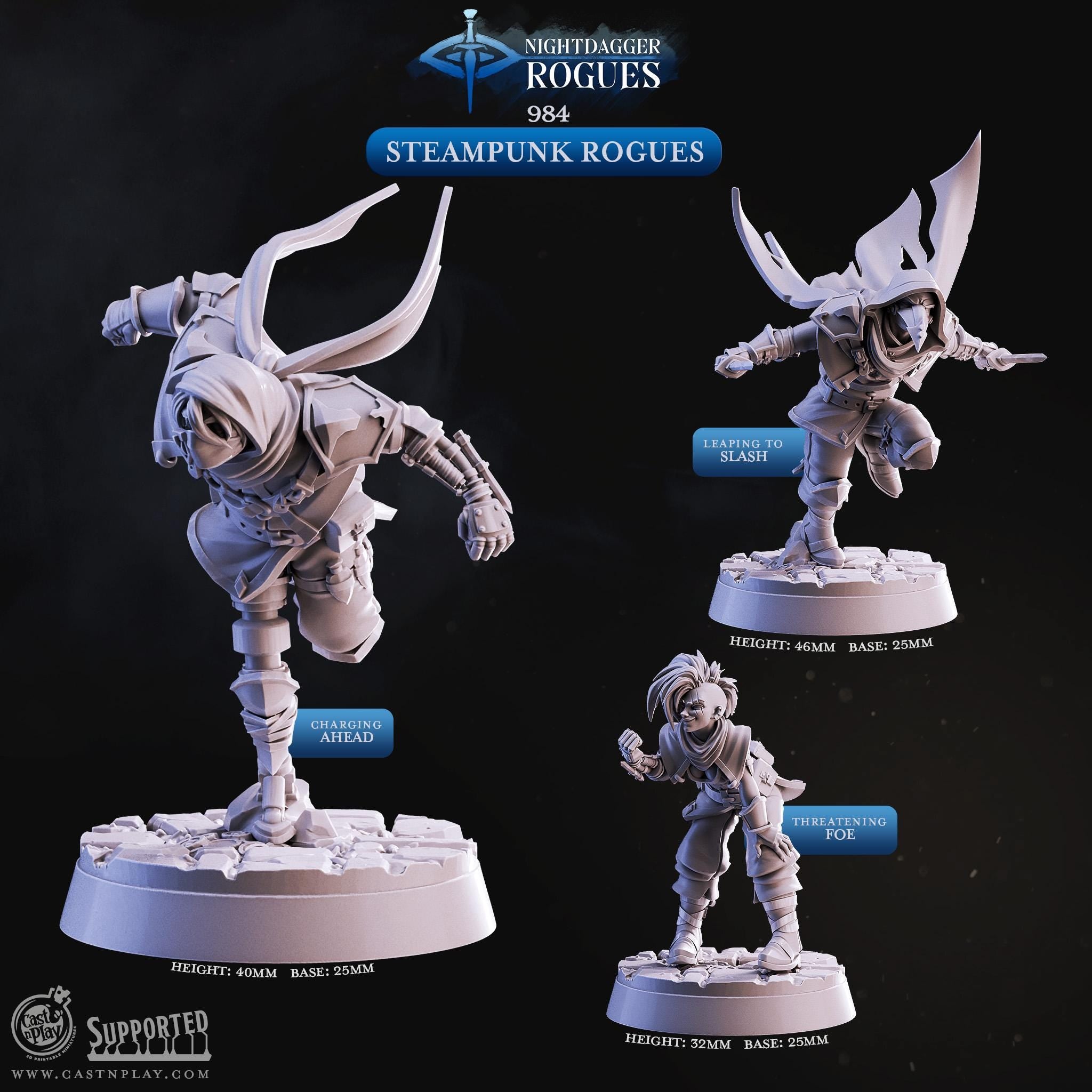 Steampunk Rogues by Cast N Play (Nightdagger Rogues)