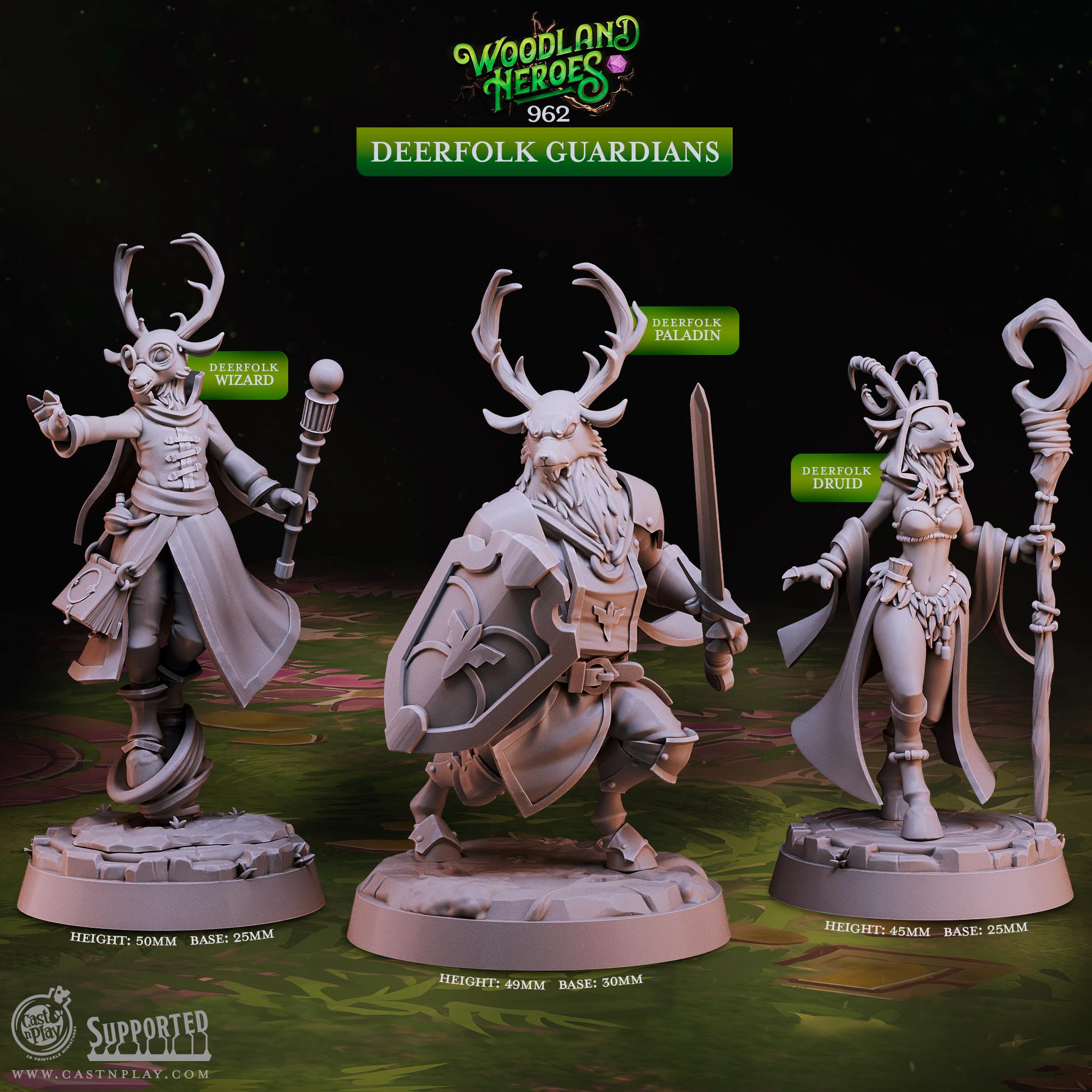Deerfolk Guardians by Cast N Play (Woodland Heroes)