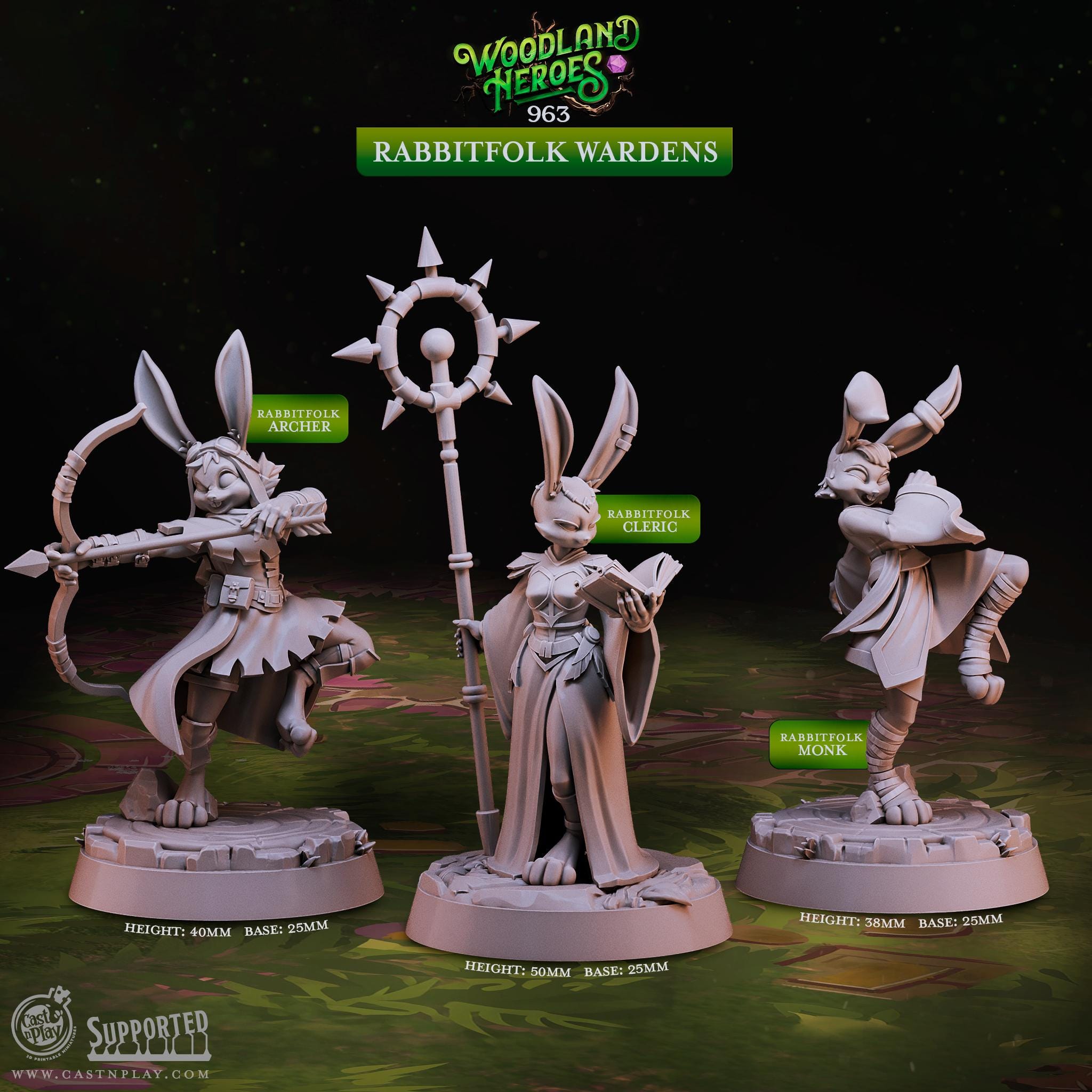 Rabbitfolk Wardens by Cast N Play (Woodland Heroes)