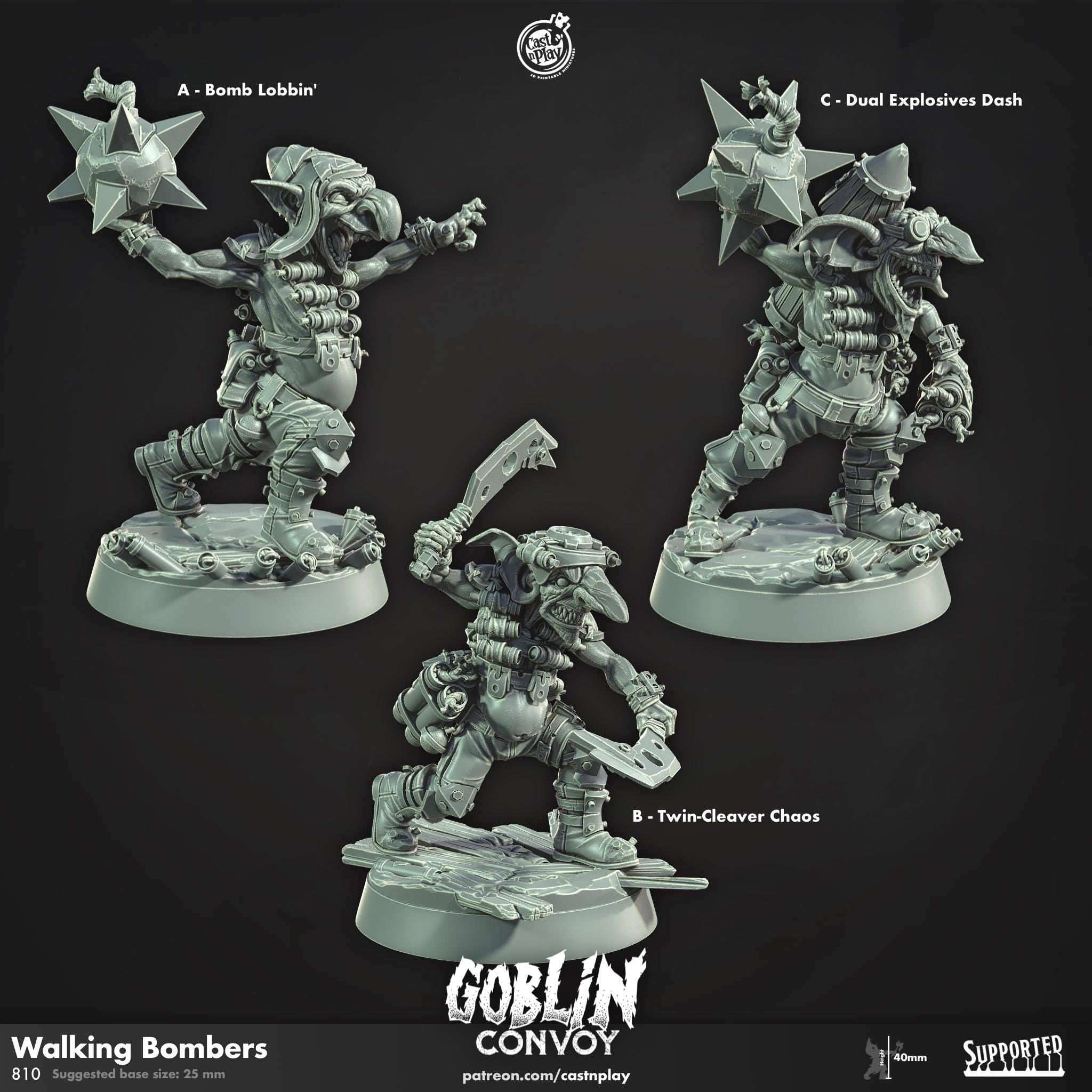 Walking Bombers by Cast N Play (Goblin Convoy)