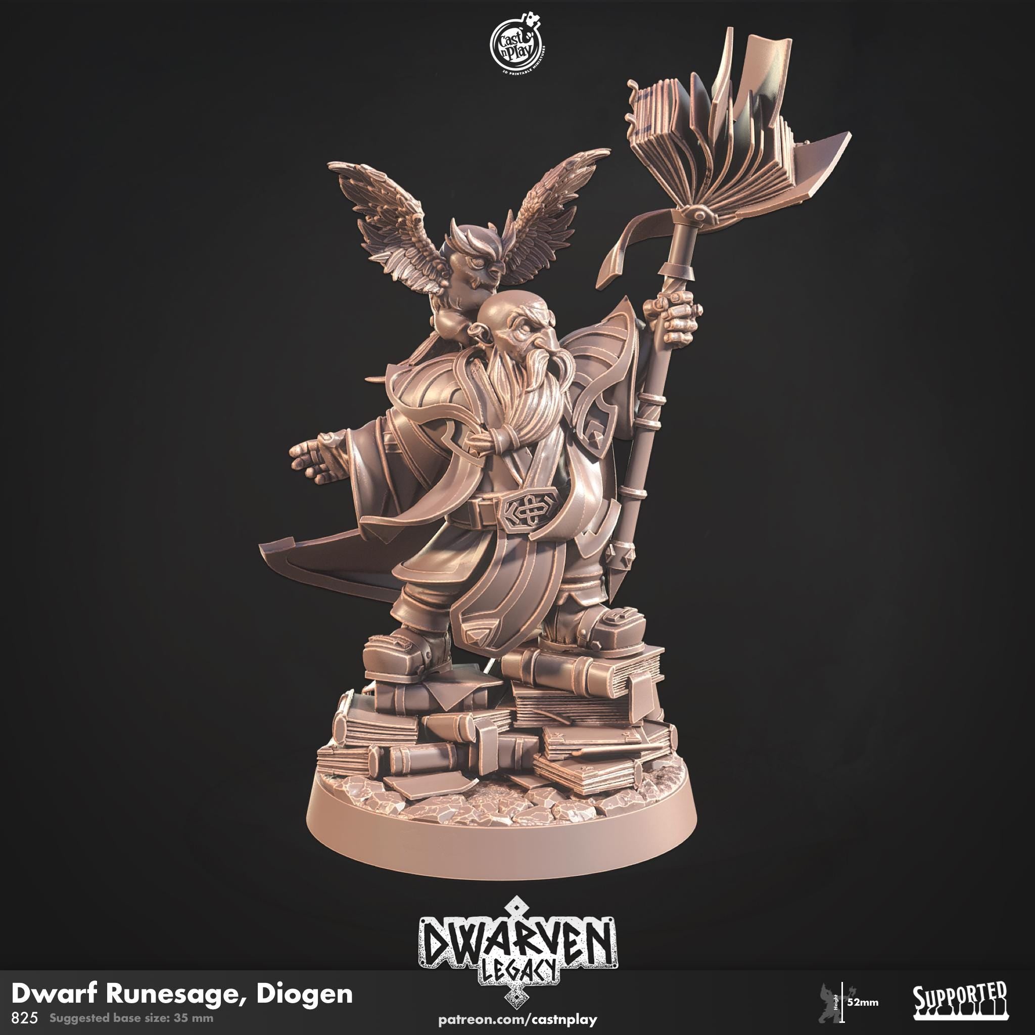 Runesage Diogen by Cast N Play (Dwarven Legacy)