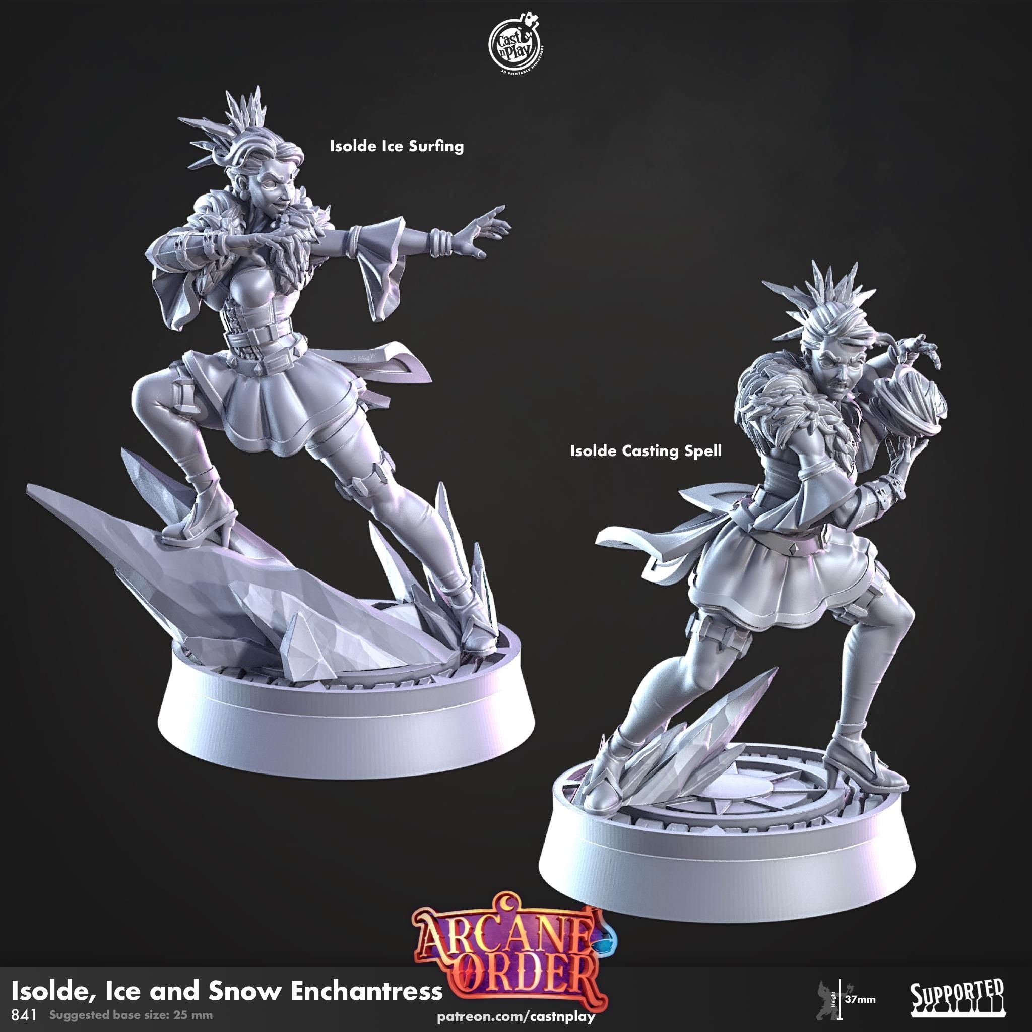 Isolde, Ice and Snow Enchantress by Cast N Play (Arcane Order)