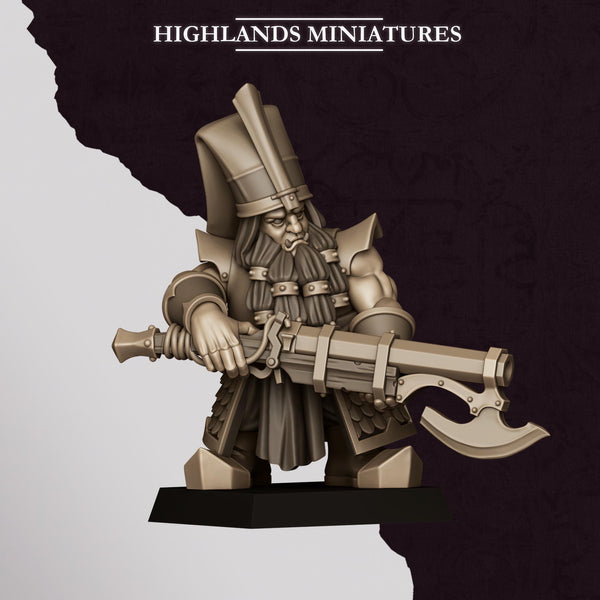 Sons of Marduk - Dwarven Shooters with Jezail Unit by Highlands Miniatures