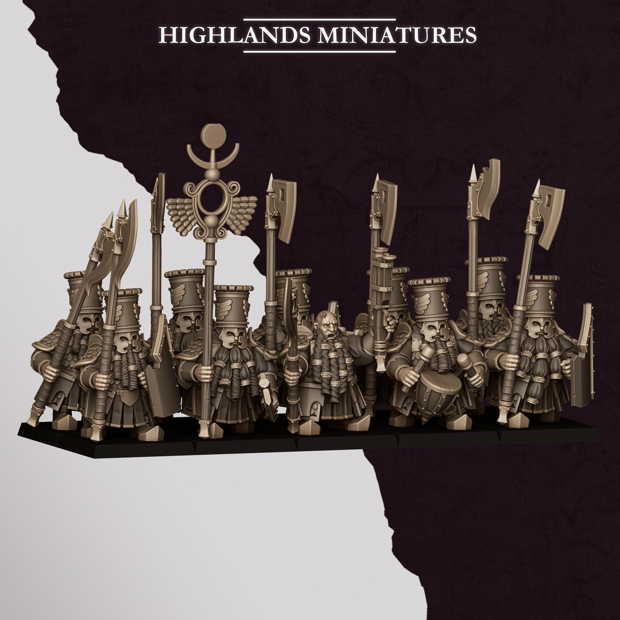 Sons of Marduk - Dwarf Heavy Guard Unit by Highlands Miniatures