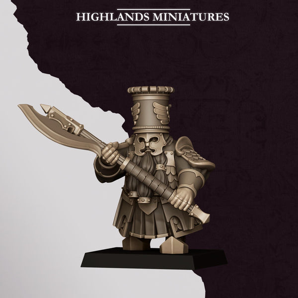 Sons of Marduk - Dwarven Heavy Guard with Great Weapons Unit by Highlands Miniatures