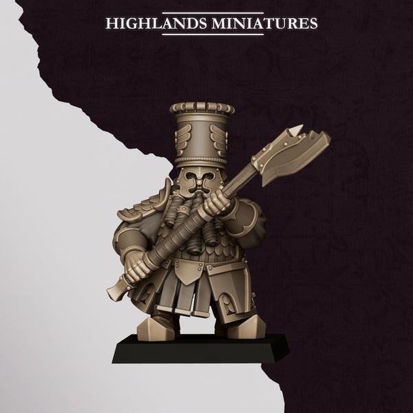 Sons of Marduk - Dwarven Heavy Guard with Great Weapons Unit by Highlands Miniatures