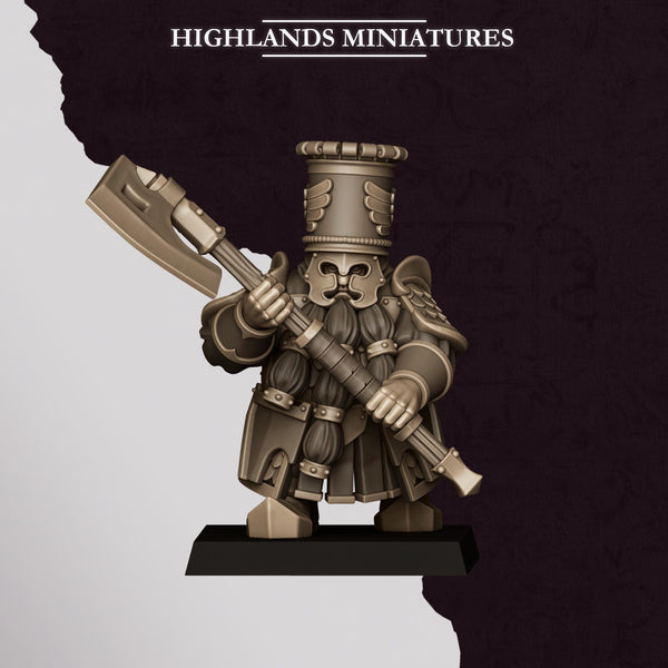 Sons of Marduk - Dwarven Heavy Guard with Great Weapons Unit by Highlands Miniatures
