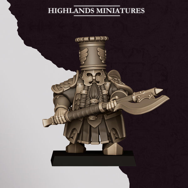Sons of Marduk - Dwarven Heavy Guard with Great Weapons Unit by Highlands Miniatures