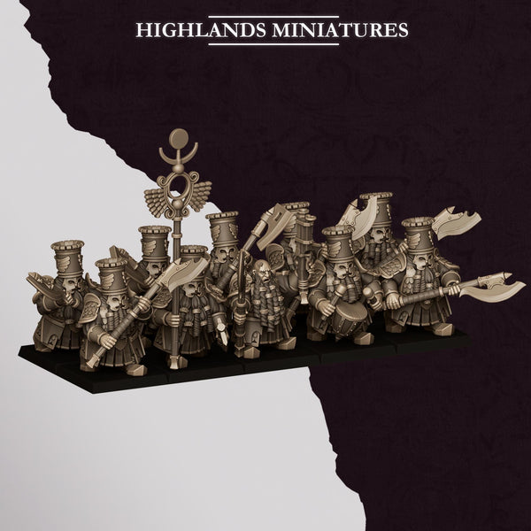 Sons of Marduk - Dwarven Heavy Guard with Great Weapons Unit by Highlands Miniatures