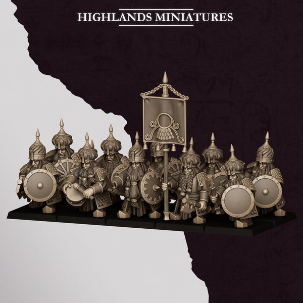 Sons of Marduk - Dwarf Warriors Unit by Highlands Miniatures