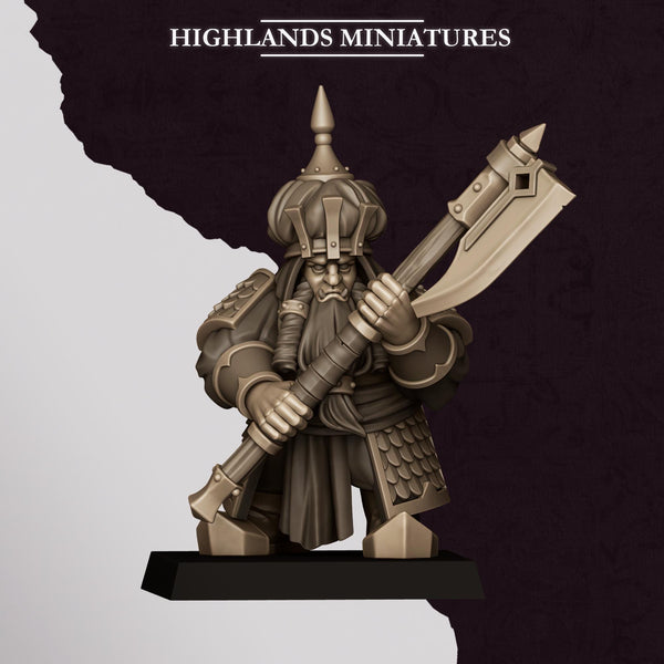 Sons of Marduk - Dwarf Warriors With Great Weapons Unit by Highlands Miniatures