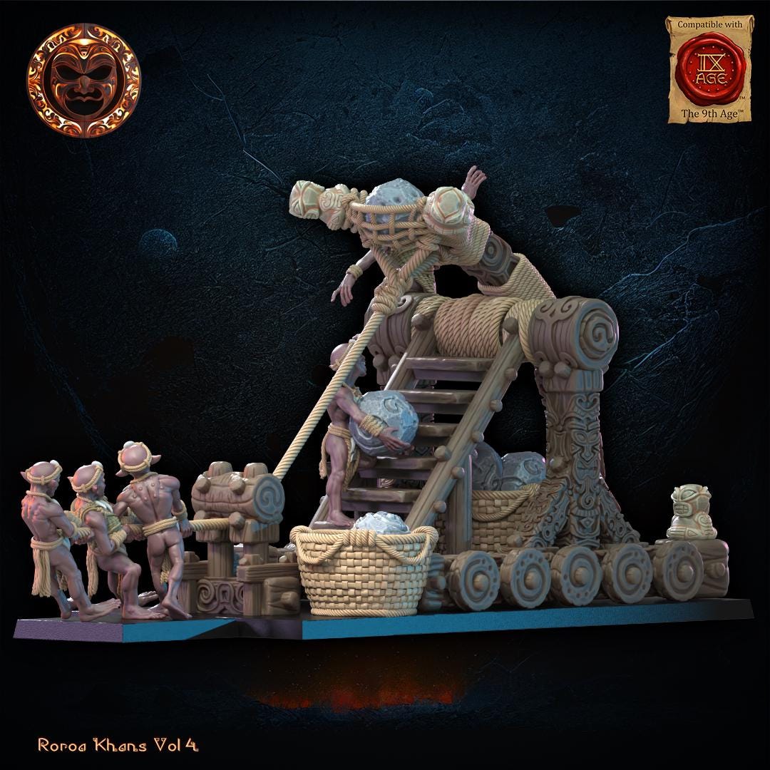 Roroa Khans - Yarablin Catapult by Lost Kingdom Miniatures