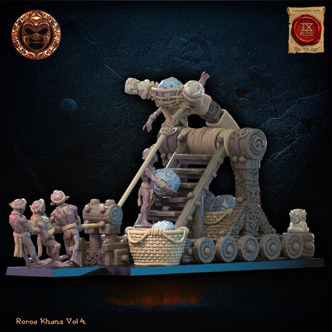 Roroa Khans - Yarablin Catapult by Lost Kingdom Miniatures