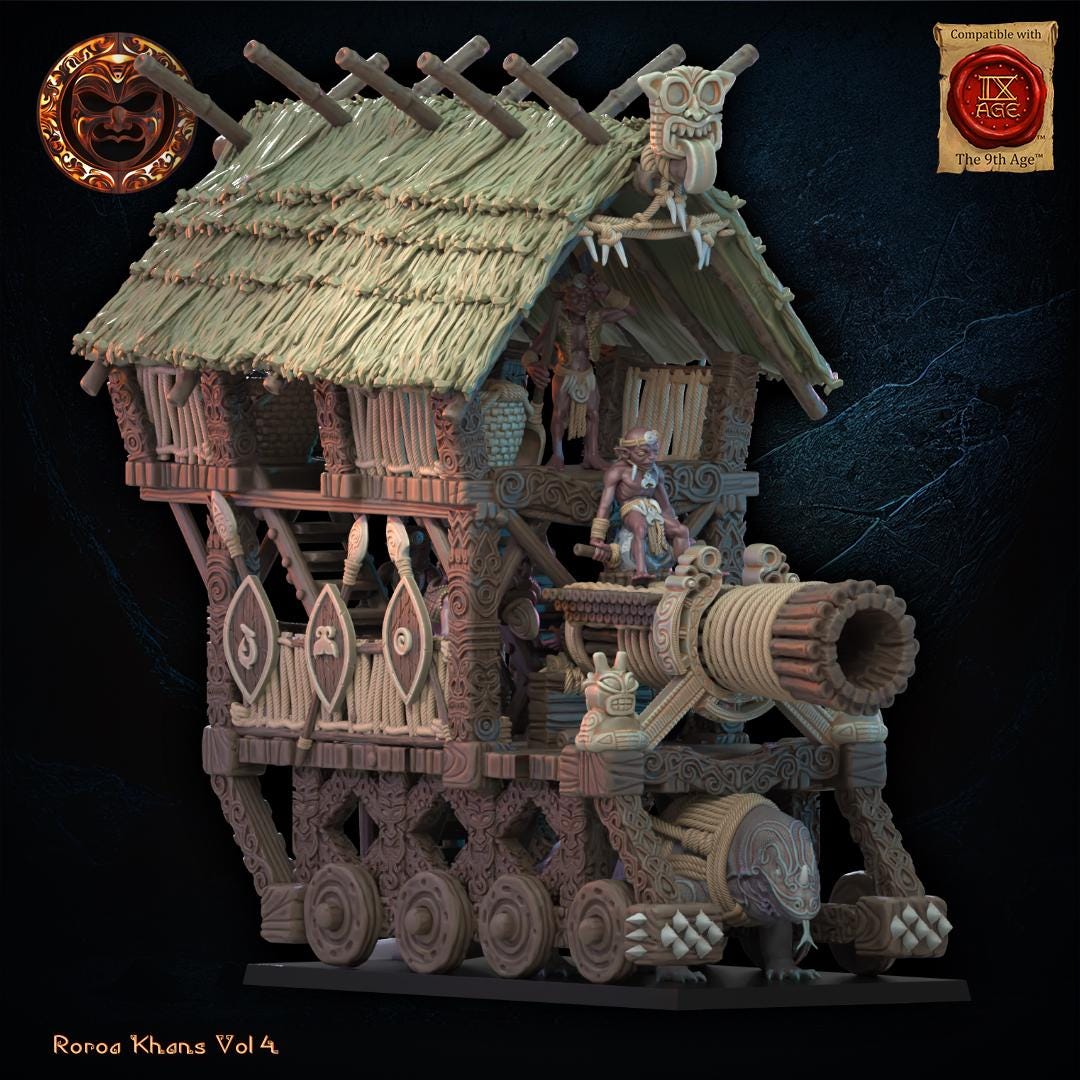 Roroa Khans - Yarablin Catapult by Lost Kingdom Miniatures