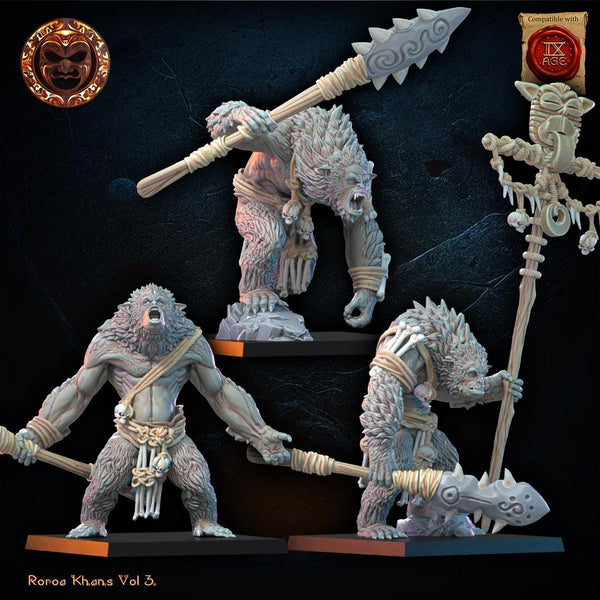 Roroa Khans - Maero Unit by Lost Kingdom Miniatures