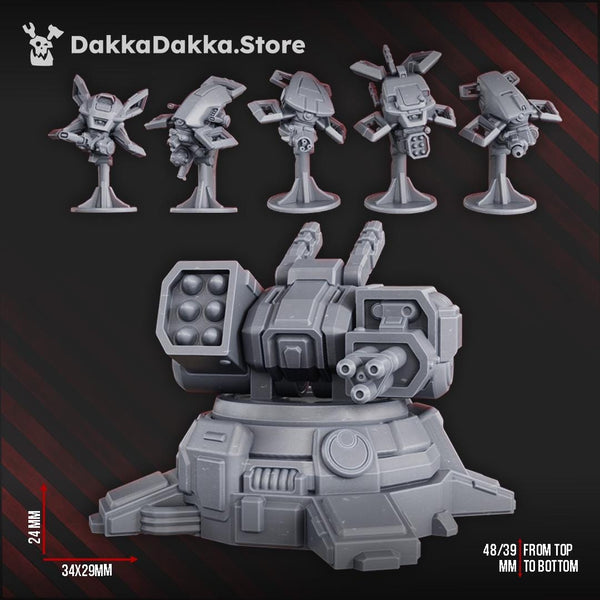 MSC Robot Planes and turret by DakkaDakka