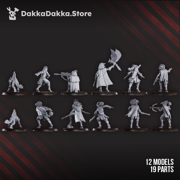 Mar-Duk Tribe Liquidation Squad 12 Models (Pre assembled squad) by DakkaDakka