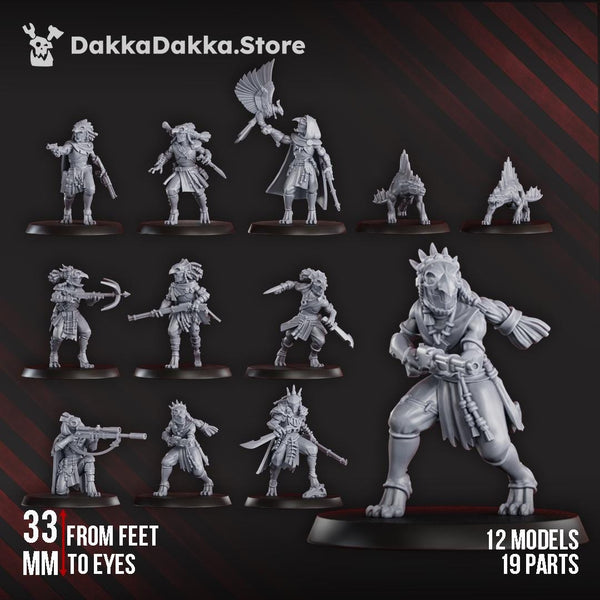 Mar-Duk Tribe Liquidation Squad 12 Models (Pre assembled squad) by DakkaDakka