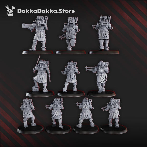 Satellitum Mechguards Squad - 10 Models (Pre assembled squad) by DakkaDakka