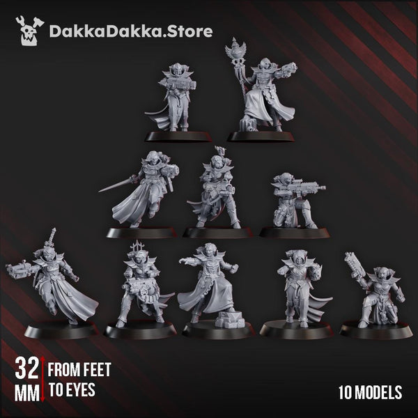 Maidens of Vengeance Squad - 10 Models (Pre assembled squad) by DakkaDakka