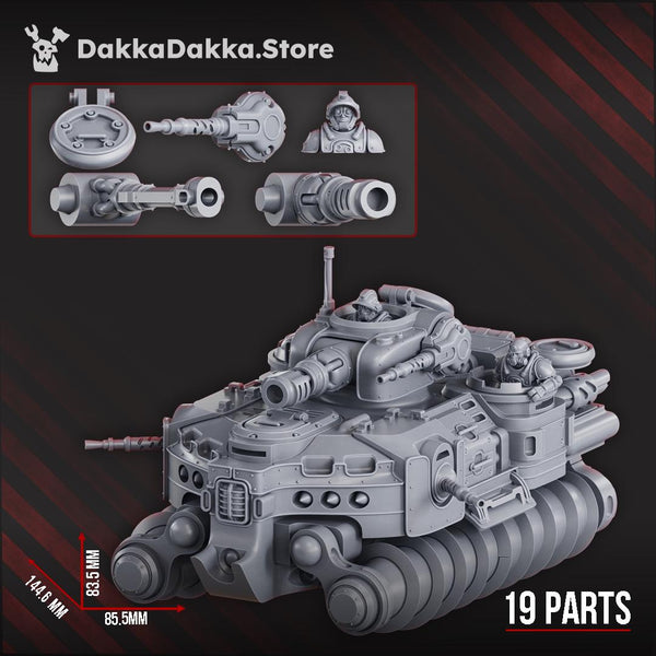 Hovercraft Tank Solpuga D-10 by DakkaDakka