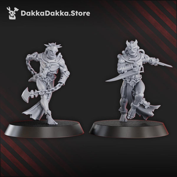Chained Bloodbearer Squad - 5 Models (Pre assembled squad) by DakkaDakka