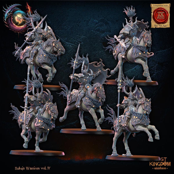 Warriors of the Dark Gods (Nukuja Warriors) - Nukuja Knights by Lost Kingdom Miniatures