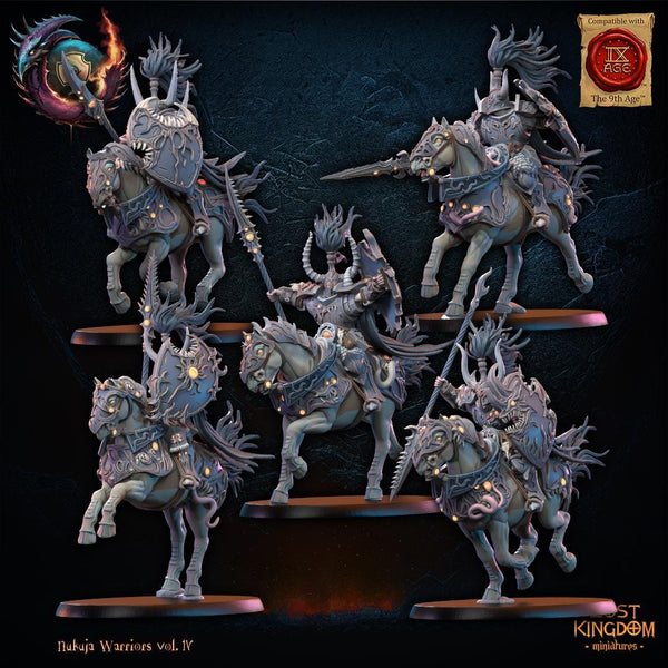 Warriors of the Dark Gods (Nukuja Warriors) - Nukuja Knights by Lost Kingdom Miniatures