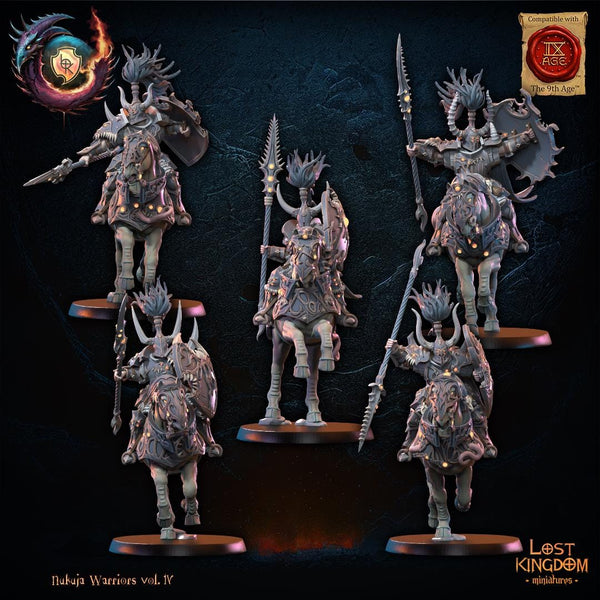 Warriors of the Dark Gods (Nukuja Warriors) - Nukuja Knights by Lost Kingdom Miniatures