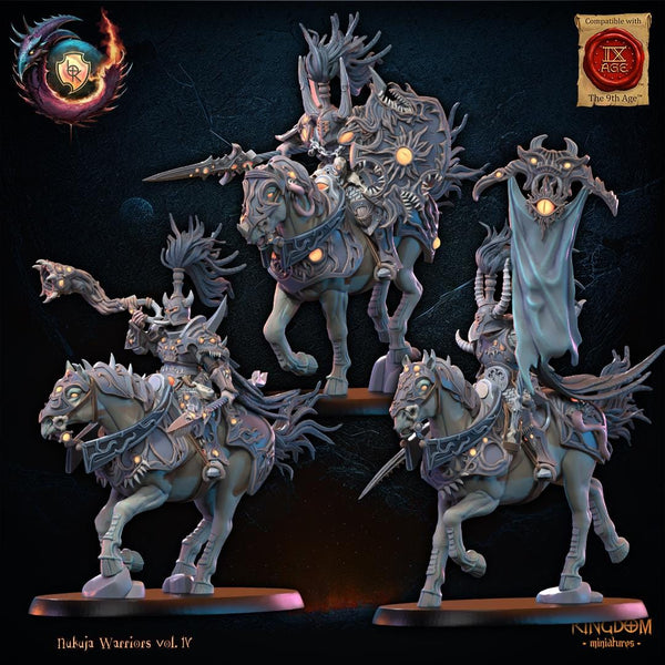 Warriors of the Dark Gods (Nukuja Warriors) - Nukuja Knights by Lost Kingdom Miniatures