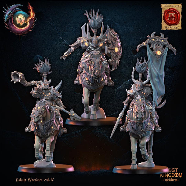Warriors of the Dark Gods (Nukuja Warriors) - Nukuja Knights by Lost Kingdom Miniatures