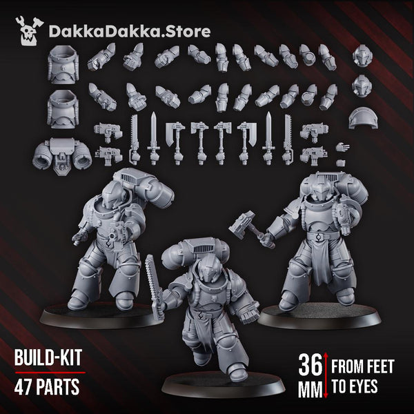 Space Knights Storm Squad with Jetpacks (Build Kit) by DakkaDakka