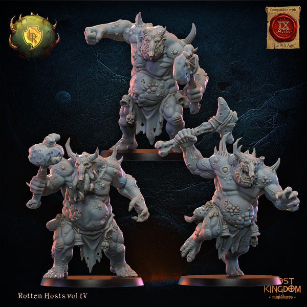 Warriors of the Dark Gods Rotten Hosts- Noxious Trolls by Lost Kingdom Miniatures
