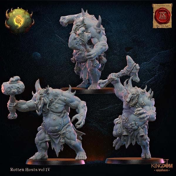 Warriors of the Dark Gods Rotten Hosts- Noxious Trolls by Lost Kingdom Miniatures