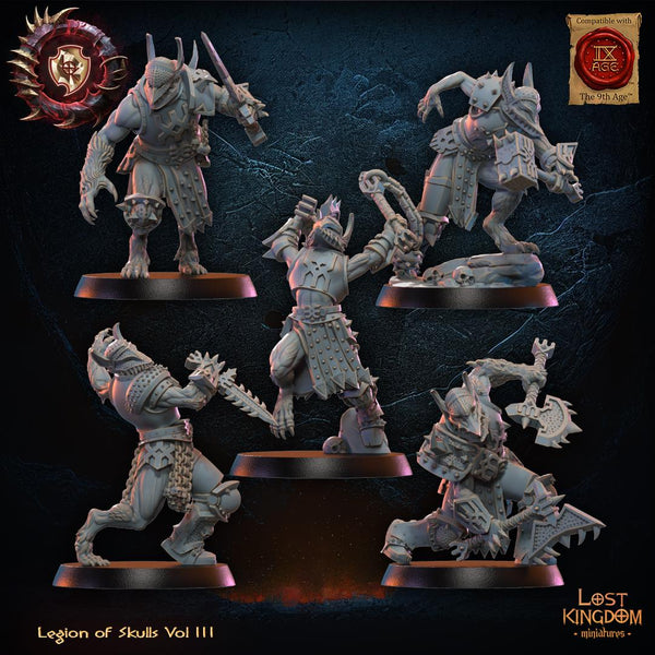 Warriors of the Dark Gods (Legion of Skulls) - Mooncurse Forsaken by Lost Kingdom Miniature
