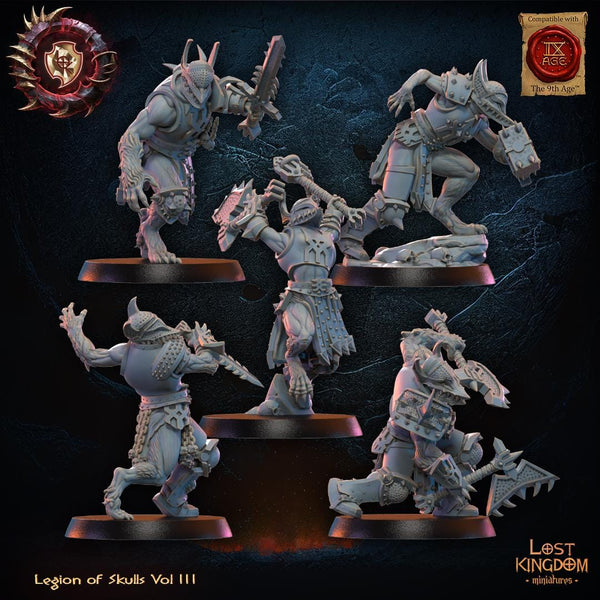 Warriors of the Dark Gods (Legion of Skulls) - Mooncurse Forsaken by Lost Kingdom Miniature