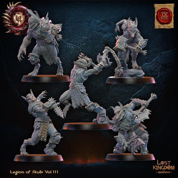 Warriors of the Dark Gods (Legion of Skulls) - Mooncurse Forsaken by Lost Kingdom Miniature