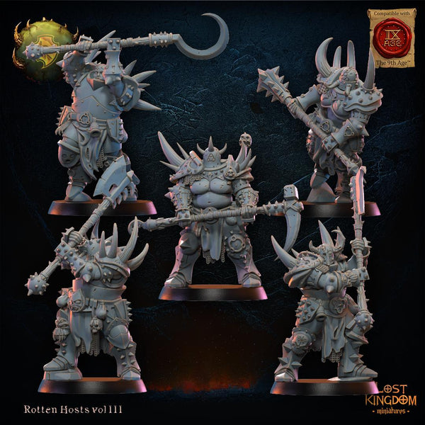 Warriors of the Dark Gods (Rotten Hosts) - Putrid Chosen Forsaken by Lost Kingdom Miniature