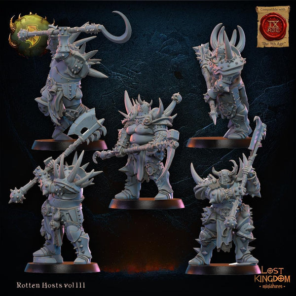 Warriors of the Dark Gods (Rotten Hosts) - Putrid Chosen Forsaken by Lost Kingdom Miniature