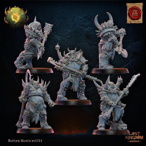 Warriors of the Dark Gods (Rotten Hosts) - Putrid Chosen Forsaken by Lost Kingdom Miniature